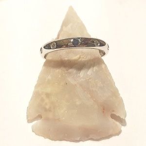 Ring 14KT Natural Sapphire&Diamond EternityBandWG